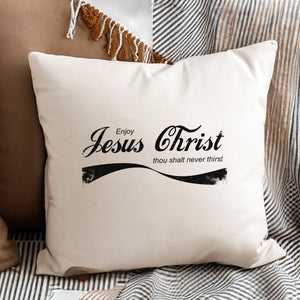 Kopfkissen zweifarbig enjoy jesus christ