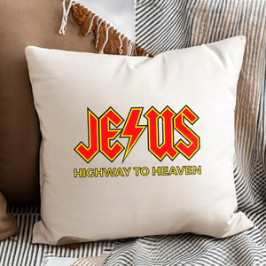 Kopfkissen zweifarbig jesus highway to heaven
