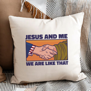 Kopfkissen zweifarbig jesus and me
