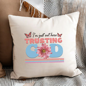 Kopfkissen zweifarbig trusting god