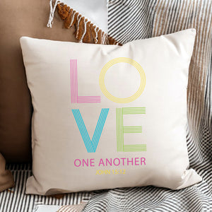 Kopfkissen zweifarbig love one another