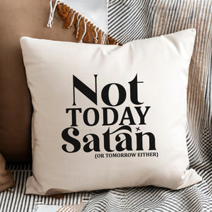 Kopfkissen zweifarbig not today satan