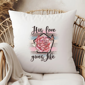 Kopfkissen zweifarbig his love gives life