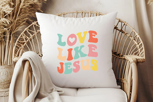 Kopfkissen zweifarbig love like jesus