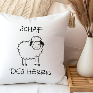 Kopfkissen zweifarbig schaf des herrn