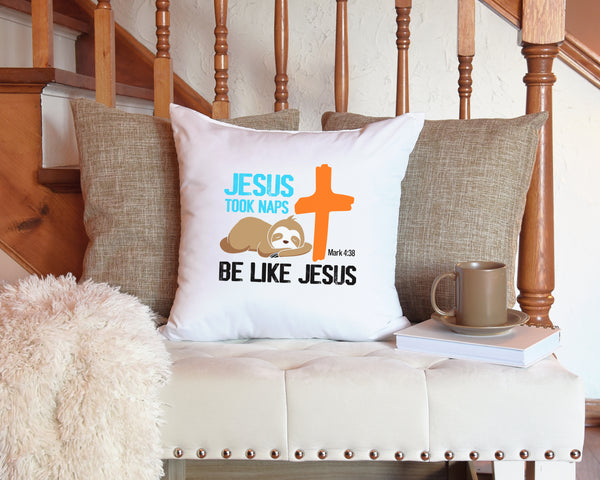 Kopfkissen zweifarbig jesus took naps mark 4:38