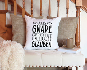 Kopfkissen zweifarbig aus gnade gerettet