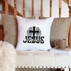 Kopfkissen zweifarbig jesus is my life savior
