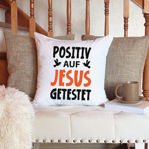 Kopfkissen zweifarbig posiiv auf jesus getestet