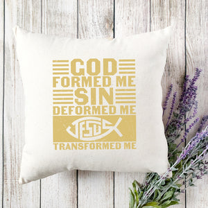 Kopfkissen zweifarbig god formed me