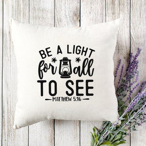 Kopfkissen zweifarbig be the light for all mathew 5:16