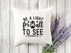Kopfkissen zweifarbig be the light for all mathew 5:16