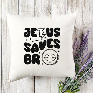 Kopfkissen zweifarbig jesus saves bro