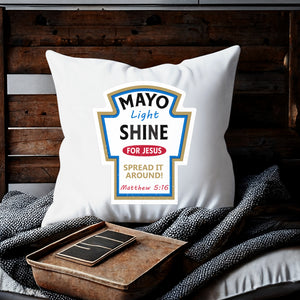 Kopfkissen zweifarbig mayo light shine Matthew 5:16