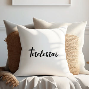 Kopfkissen zweifarbig tetelestai
