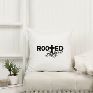 Kopfkissen zweifarbig rooted in christ