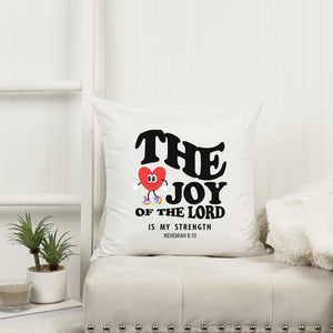 Kopfkissen zweifarbig the joy of he lord nehemiah 8:10