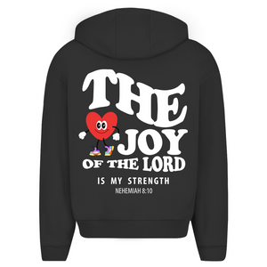 Oversize Zipper Hoodie the joy of the lord nehemiah 8:10