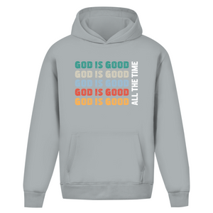 Oversize Hoodie Ohne Kordel god is good retro