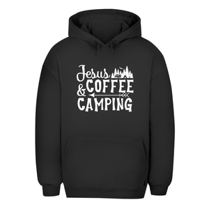 Unisex Oversize Hoodie jesus coffee camping