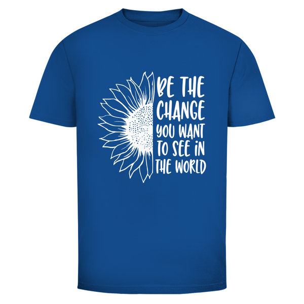 Herren T-Shirt be the change you want to see in the world