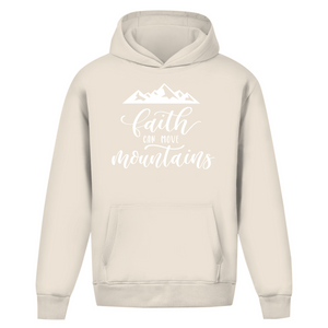 Oversize Hoodie Ohne Kordel faith can move mountains