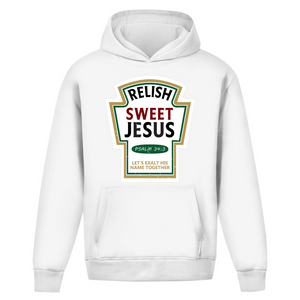 Oversize Hoodie Ohne Kordel relish sweet jesus psalm 34:3