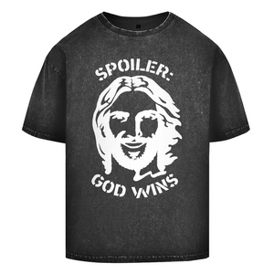 Oversize Washed T-Shirt spoiler god wins