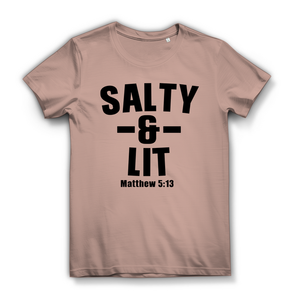 Damen Bio T-Shirt salty and lit matthew 5:13