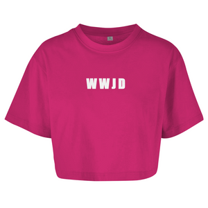Damen Oversize Crop Top der wwjd