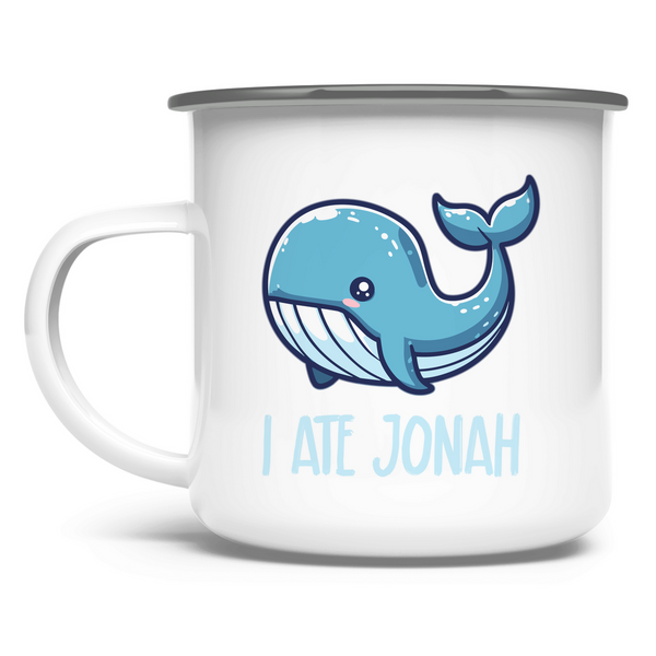 Emaille Tasse i ate jonah wal