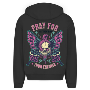 Oversize Zipper Hoodie pray for your enemies matthew 5:44