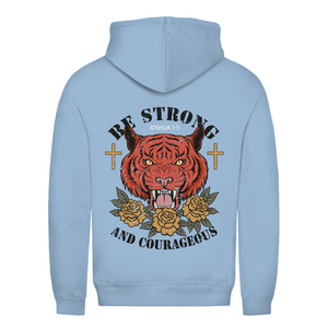 Damen Hoodie be strong and courageous joshua 1:9