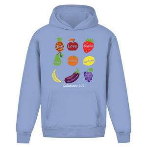 Oversize Hoodie Ohne Kordel Joy Love Patience galatians 5:22