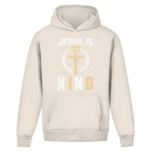 Oversize Hoodie Ohne Kordel jesus is king