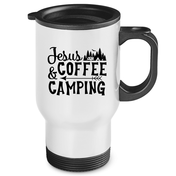 Edelstahl-Thermobecher jesus coffee camping