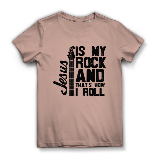 Damen Bio T-Shirt jesus is my rock guitarist