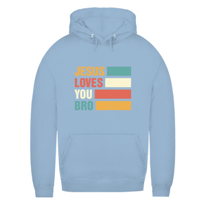 Damen Hoodie jesus loves you bro