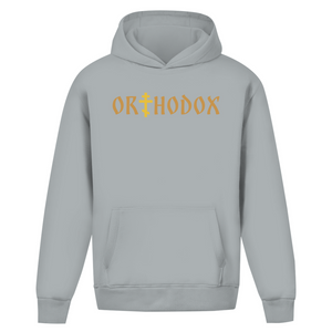 Oversize Hoodie Ohne Kordel orthodox kreuz