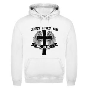 Herren Hoodie jesus loves you and so do i