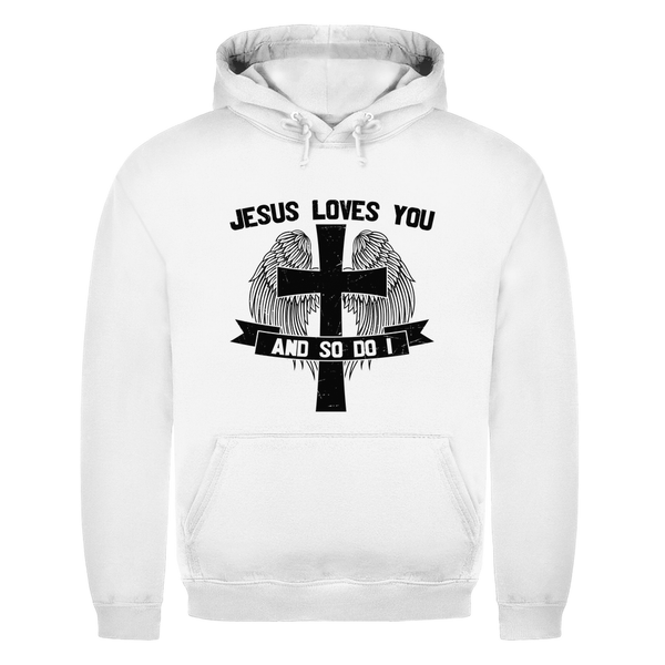 Herren Hoodie jesus loves you and so do i