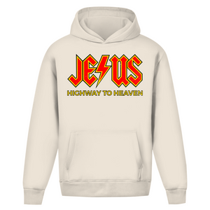 Oversize Hoodie Ohne Kordel jesus highway to heaven