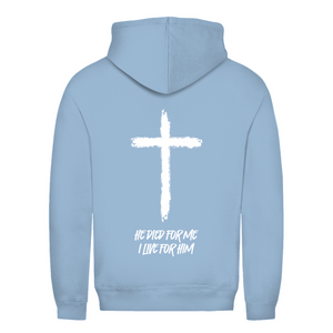 Damen Hoodie he died for me i live for him