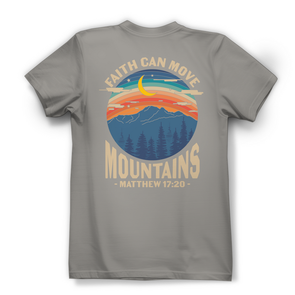 Damen Bio T-Shirt faith can move mountains matthew 17:20