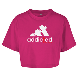 Damen Oversize Crop Top addicted to jesus