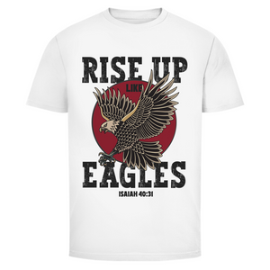Herren T-Shirt rise up like eagles isaiah 40:31