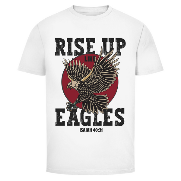 Herren T-Shirt rise up like eagles isaiah 40:31