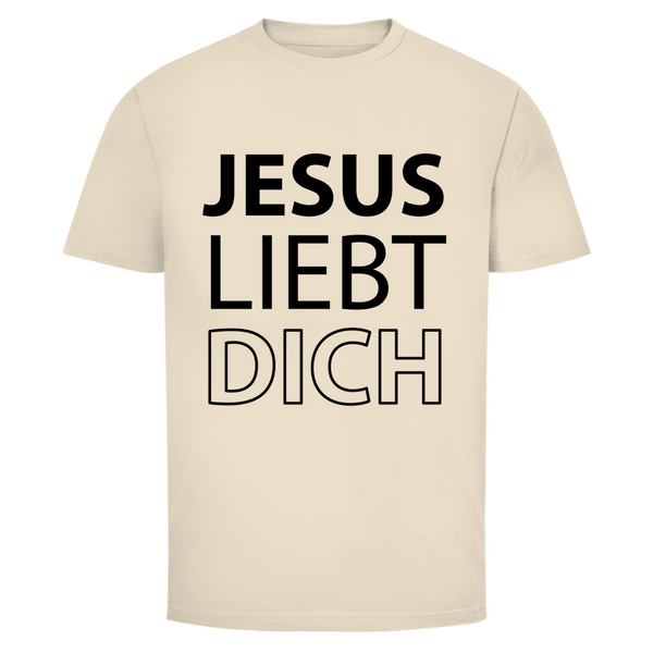 Herren T-Shirt jesus liebt dich