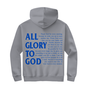 Herren Zipper Hoodie all glory to god