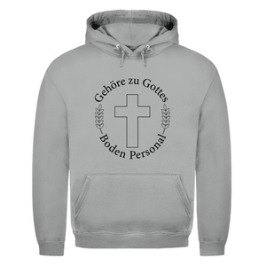 Herren Hoodie gehöre zu gottes boden personal